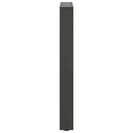 Matbordsben antracit 2 st 50x(72-73) cm stål