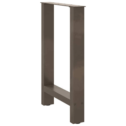 Matbordsben naturstål 2 st 50x(72-73) cm stål