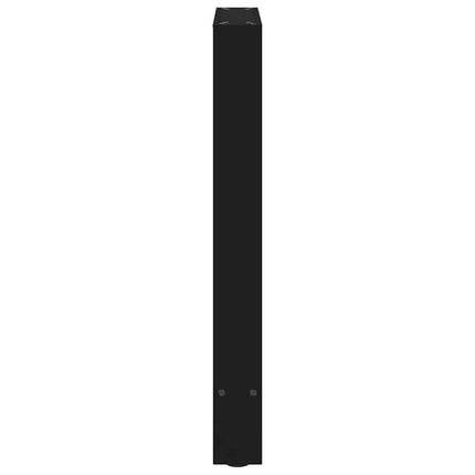 Matbordsben svarta 2 st 60x(72-73) cm stål