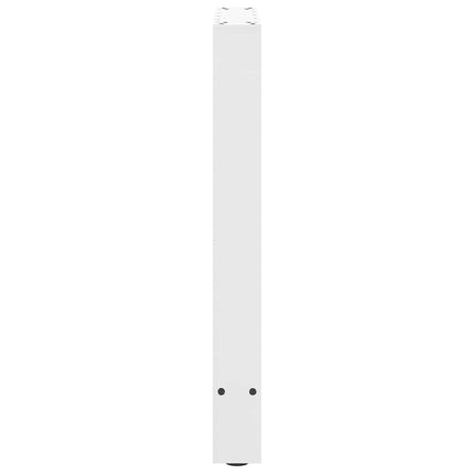 Matbordsben vita 2 st 60x(72-73) cm stål
