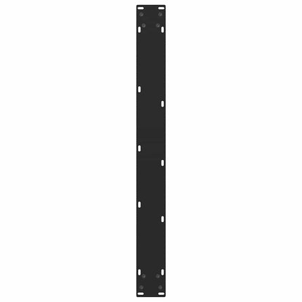 Matbordsben svarta 2 st 70x(72-73) cm stål