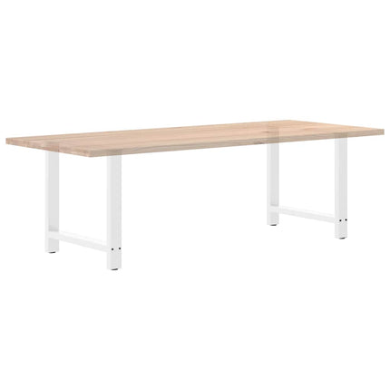 Matbordsben vita 2 st 70x(72-73) cm stål