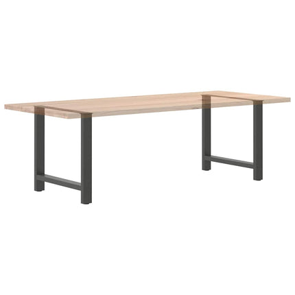 Matbordsben antracit 2 st 70x(72-73) cm stål