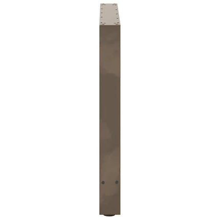 Matbordsben naturstål 2 st 70x(72-73) cm stål