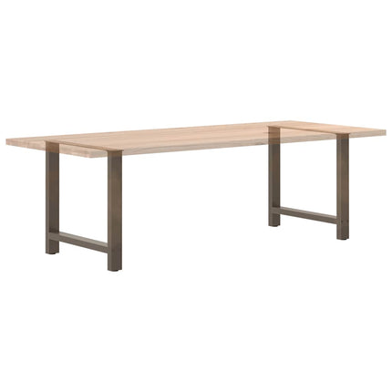 Matbordsben naturstål 2 st 70x(72-73) cm stål