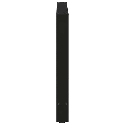 Matbordsben svarta 2 st 80x(72-73) cm stål