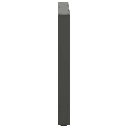 Matbordsben antracit 2 st 80x(72-73) cm stål