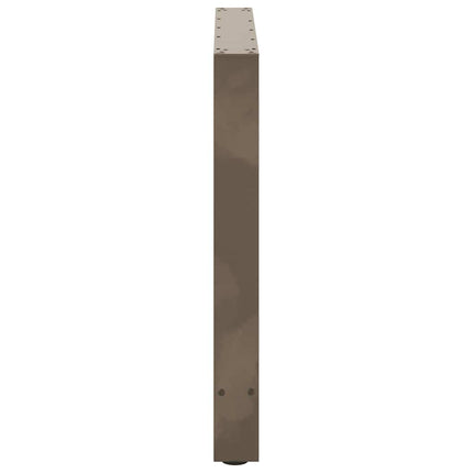 Matbordsben naturstål 2 st 80x(72-73) cm stål