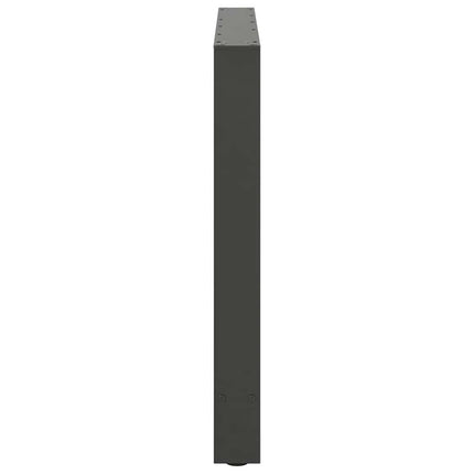 Matbordsben antracit 2 st 90x(72-73) cm stål