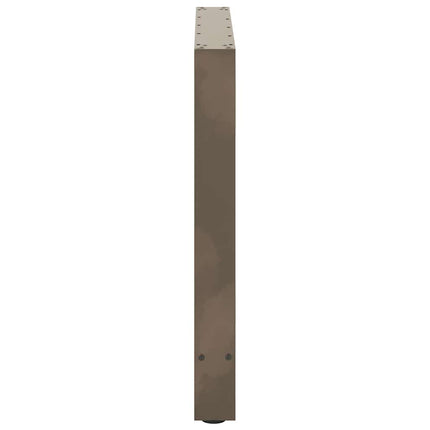 Matbordsben naturstål 2 st 100x(72-73) cm stål