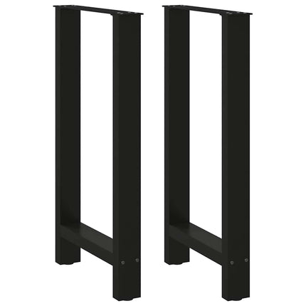 Barbordsben svarta 2 st 40x(90-91) cm stål