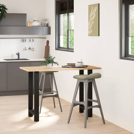 Barbordsben svarta 2 st 40x(90-91) cm stål