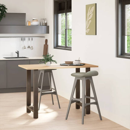Barbordsben naturstål 2 st 60x(90-91) cm stål