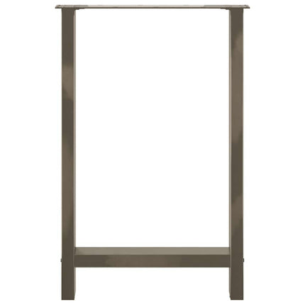 Barbordsben naturstål 2 st 60x(90-91) cm stål