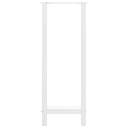 Barbordsben vita 2 st 40x(100-101) cm stål