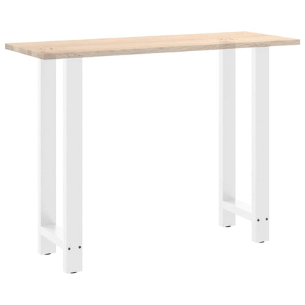 Barbordsben vita 2 st 40x(100-101) cm stål