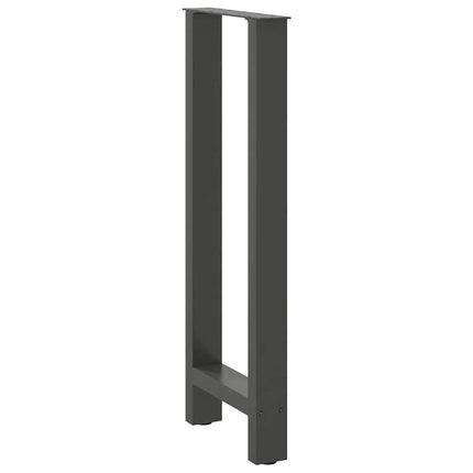 Barbordsben antracit 2 st 40x(100-101) cm stål