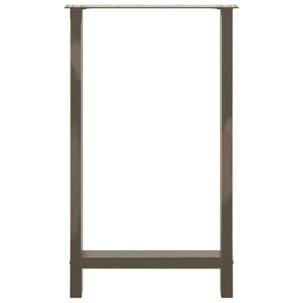 Barbordsben naturstål 2 st 60x(100-101) cm stål