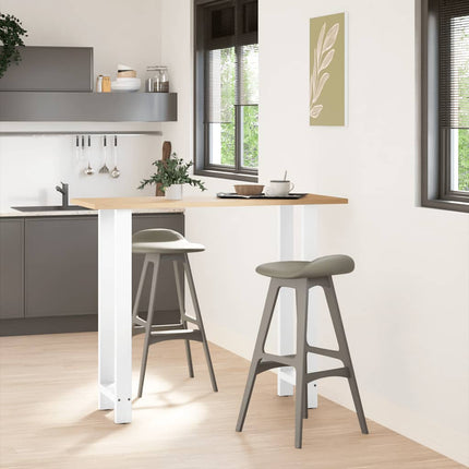 Barbordsben vita 2 st 50x(110-111) cm stål