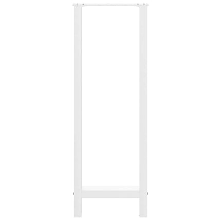 Barbordsben vita 2 st 50x(110-111) cm stål