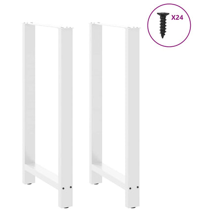 Barbordsben vita 2 st 60x(110-111) cm stål