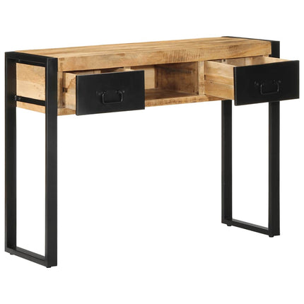 Avlastningsbord 100x35x75 cm massivt grovt trä mango