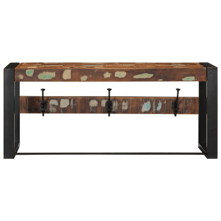 Klädhängare flerfärgad 80x35x35 cm massivt trä återvunnet