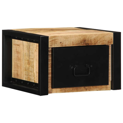 Sängbord 40x35x25 cm massivt grovt mangoträ