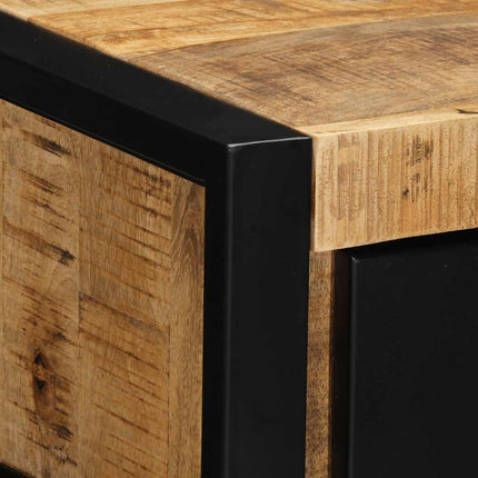 Sängbord 40x35x25 cm massivt grovt mangoträ