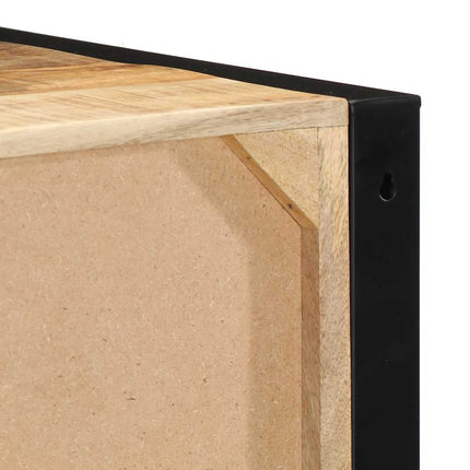 Sängbord 40x35x25 cm massivt grovt mangoträ