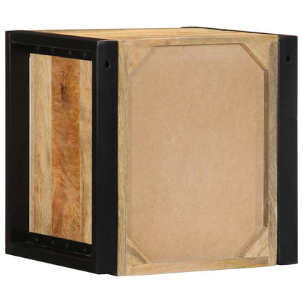 Sängbord 40x35x40 cm massivt grovt trä mango
