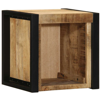 Sängbord 40x35x40 cm massivt grovt trä mango
