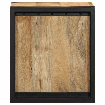 Sängbord 40x35x40 cm massivt grovt trä mango