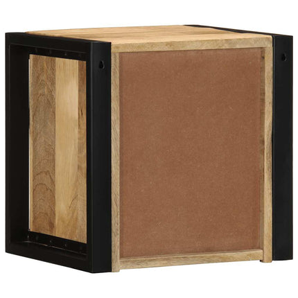 Sängbord 40x35x40 cm massivt grovt trä mango