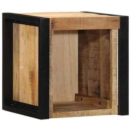 Sängbord 2 st 40x35x40 cm massivt grovt trä mango