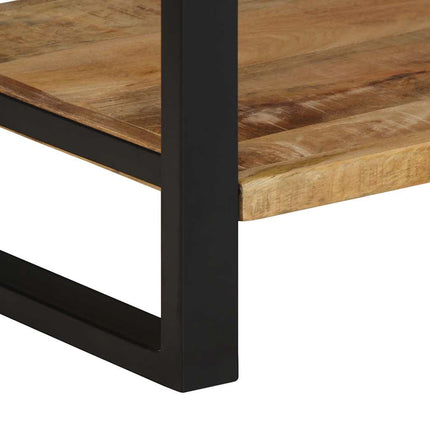 Klädhängare 80x40x190 cm massiv grov trämango