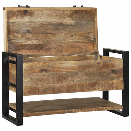 Förvaringslåda Brun 80 x 35 x 45 cm Massivt Mangoträ