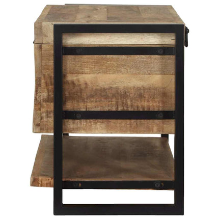 Förvaringslåda Brun 80 x 35 x 45 cm Massivt Mangoträ