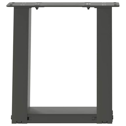 Soffbordsben U-formade 2 st antracit 30x(30-31) cm stål