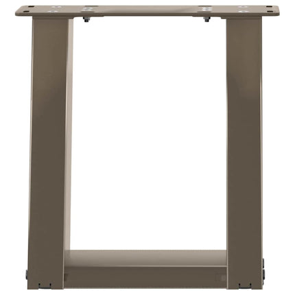 Soffbordsben U-formade 2 st naturstål 30x(30-31) cm stål