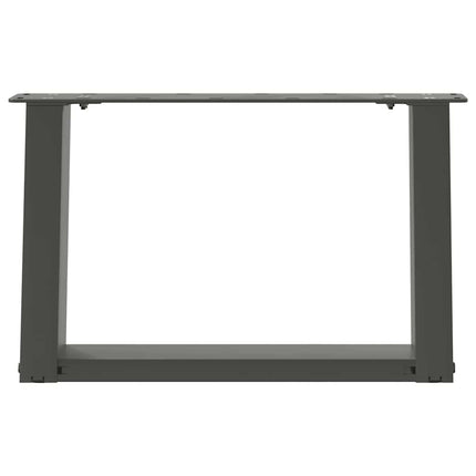 Soffbordsben U-formade 2 st antracit 40x(30-31) cm stål