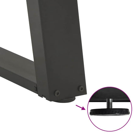 Soffbordsben U-formade 2 st antracit 40x(30-31) cm stål