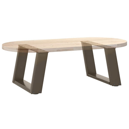 Soffbordsben U-formade 2 st naturstål 40x(30-31) cm stål