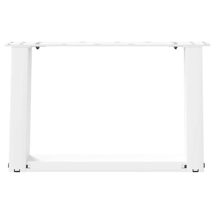 Soffbordsben U-formade 2 st vita 50x(30-31) cm stål