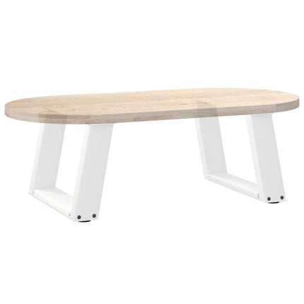 Soffbordsben U-formade 2 st vita 50x(30-31) cm stål
