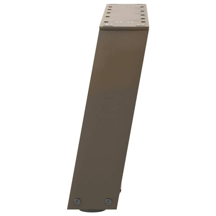 Soffbordsben U-formade 2 st naturstål 50x(30-31) cm stål