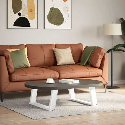 Soffbordsben U-formade 2 st vita 60x(30-31) cm stål