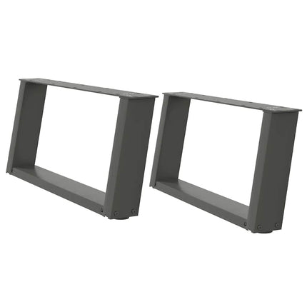 Soffbordsben U-formade 2 st antracit 60x(30-31) cm stål