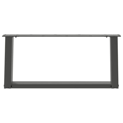 Soffbordsben U-formade 2 st antracit 60x(30-31) cm stål