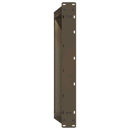 Soffbordsben U-formade 2 st naturstål 60x(30-31) cm stål